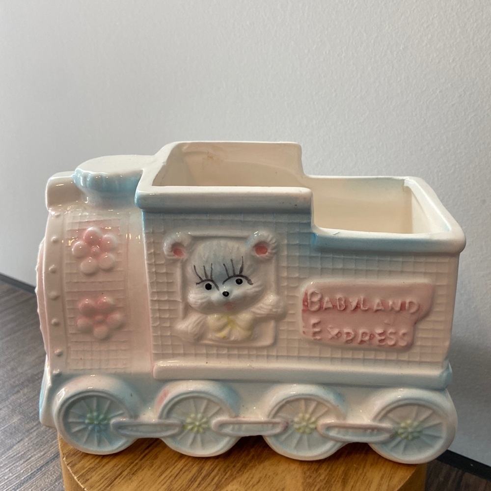 Vintage Babyland Express train planter by My-Neil
